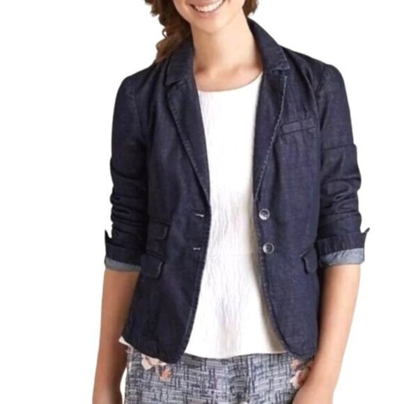 Anthropologie Pilcro And The Letterpress Denim Jacket Size Small - Picture 1 of 16